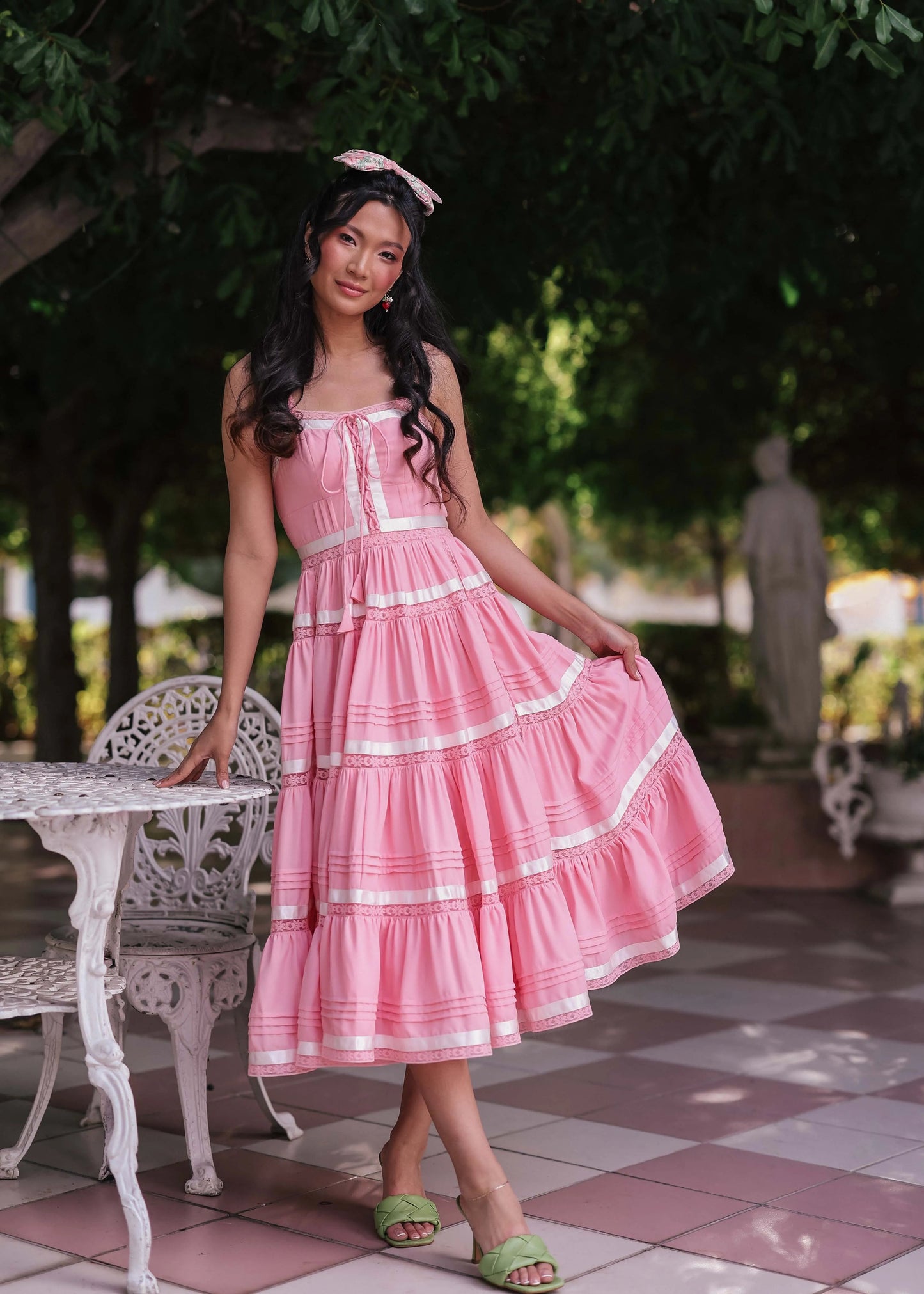 Delores Dress in Pink