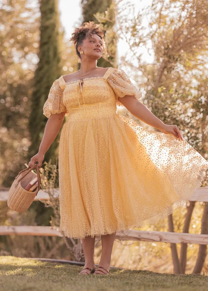 Everbloom Dress in Yellow