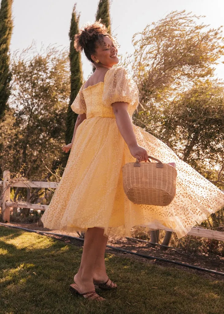 Everbloom Dress in Yellow