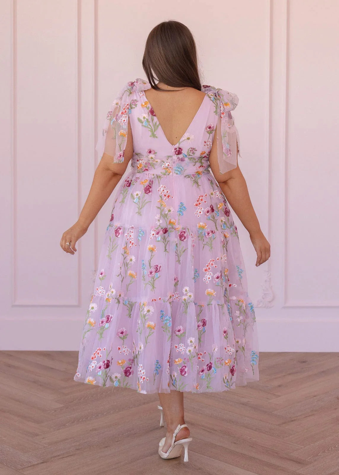 Margaret Midi Dress Pink