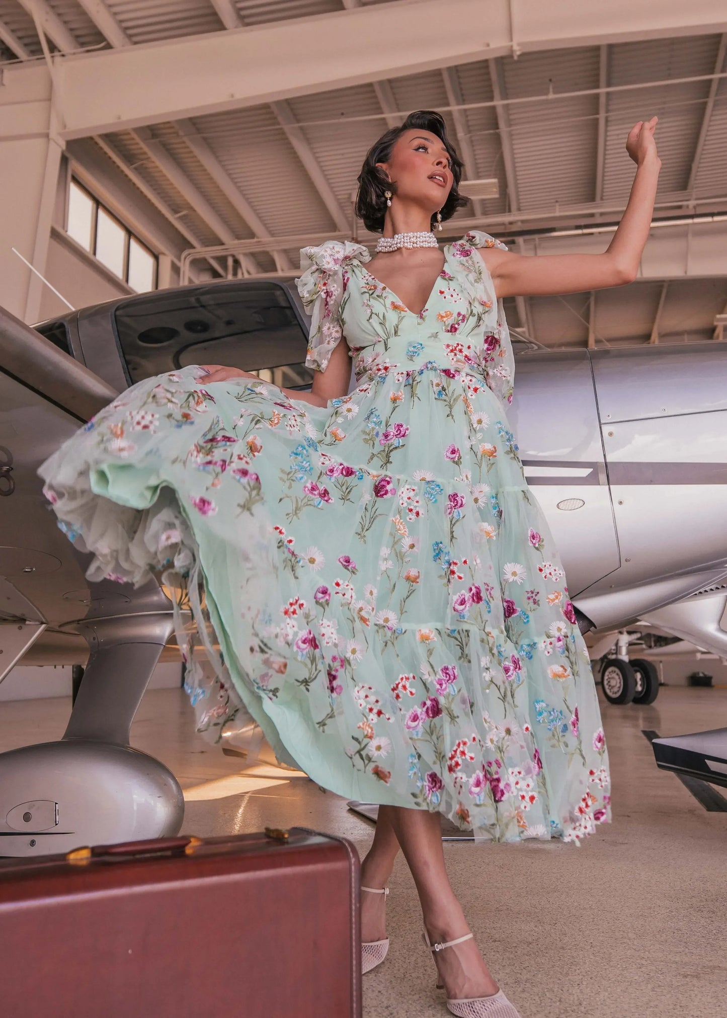 Margaret Midi Dress Green