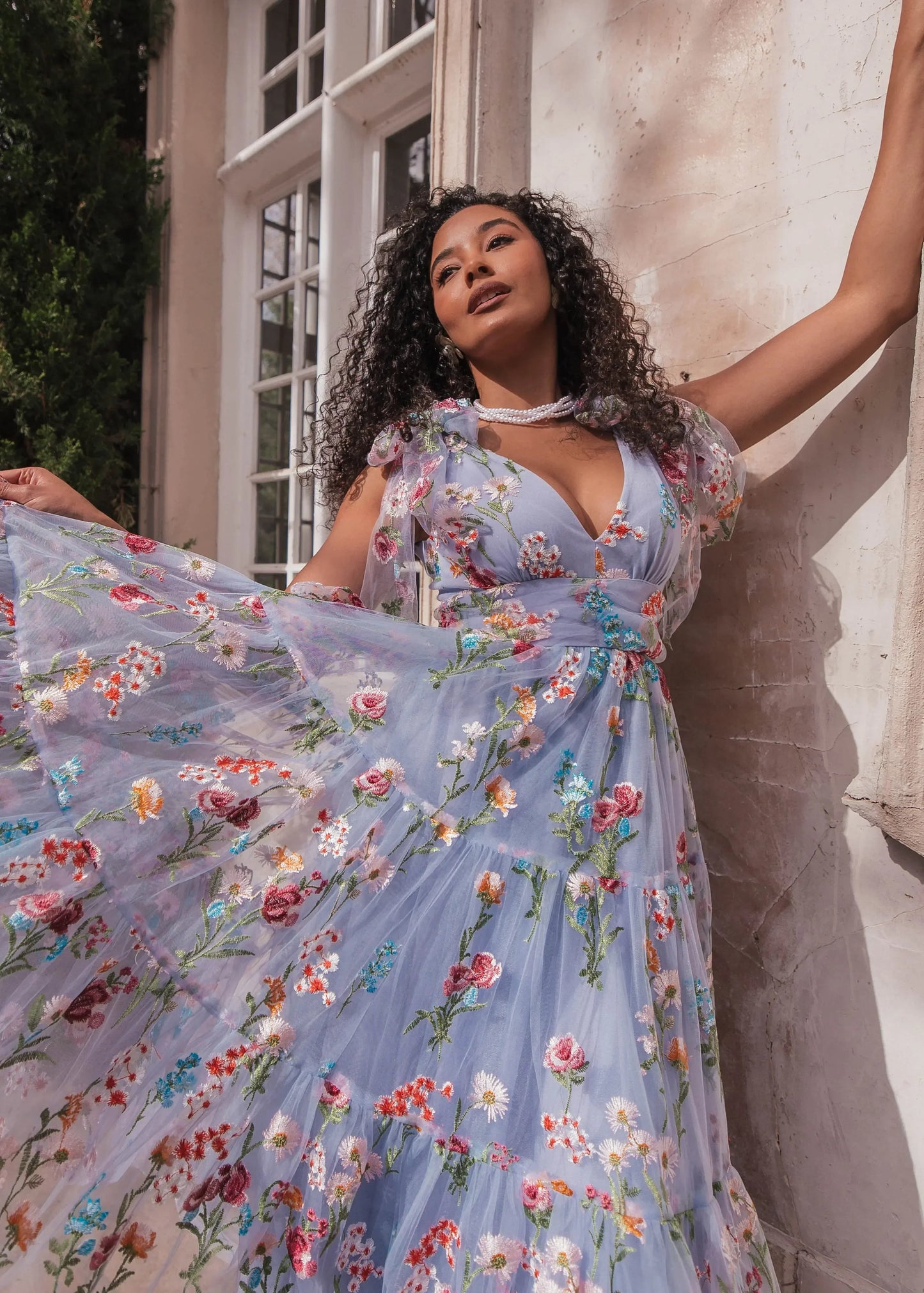 Margaret Midi Dress Blue