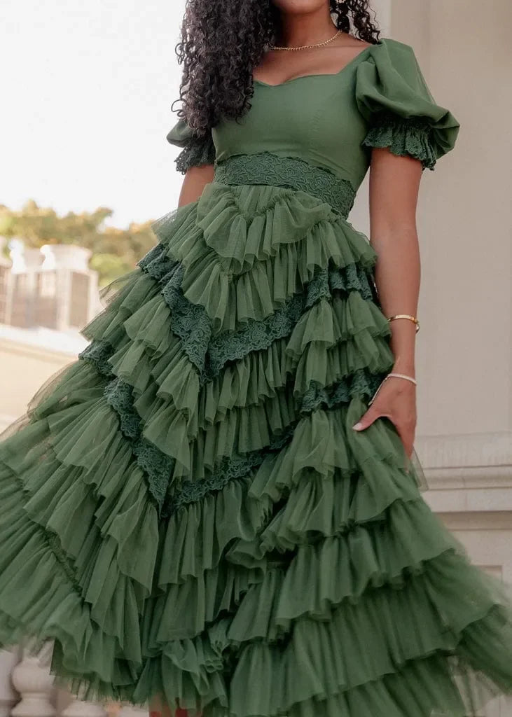 Thumbelina Dress Green