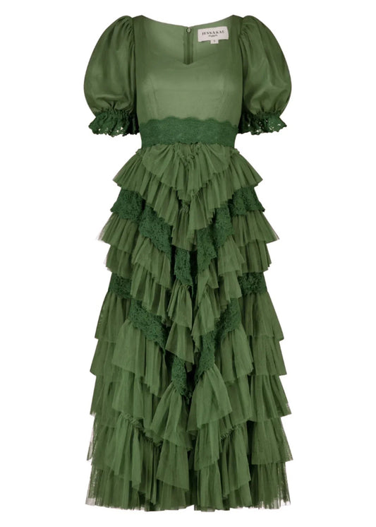 Thumbelina Dress Green